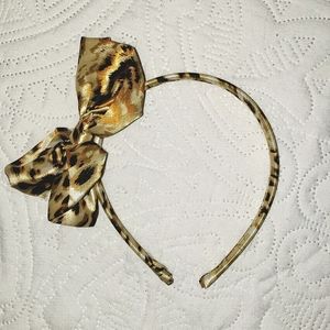 Leopard with Bow Headband